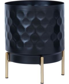 Puķupods DEIA D21xH26cm, melns/zeltīts