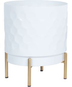 Puķupods DEIA D21xH26cm, balts/zeltīts