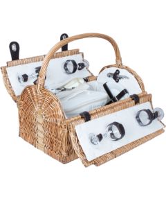Piknika grozs GINO 4 personām, 47x31xH23/28/38cm