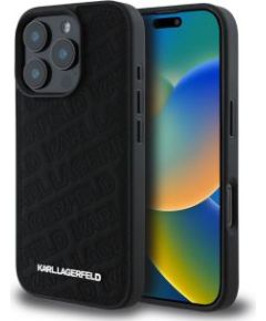 Karl Lagerfeld -  Karl Lagerfeld PU Quilted Pattern Case for iPhone 16 Pro Black