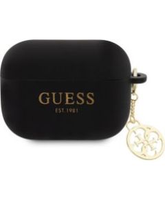 Guess -  Guess 4G Charm Silicone Case for AirPods Pro 2 Black