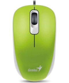 Mouse wire, Genius DX-110, green, optical, 1000DPI