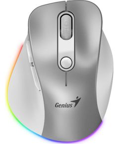 Mouse wireless, Genius Ergo 9000S Pro, silver, optical, 2400DPI