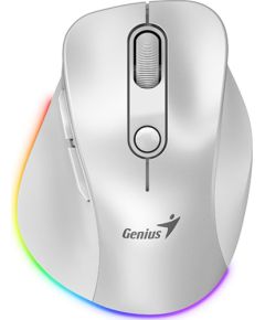 Mouse wireless, Genius Ergo 9000S Pro, white, optical, 2400DPI