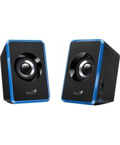 Genius loudspeakers SP-U125, 2.0, 3W, blue, volume control, 3,5 mm jack (USB), 150Hz-20kHz