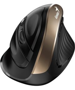 Mouse wireless, Genius Ergo 8250S, black-gold, optical, 1600DPI