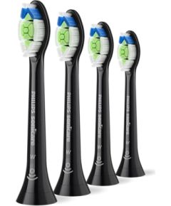 Philips Sonicare W2 Optimal White  standarta zobu birstes uzgalis, 4 gab, melns - HX6064/88