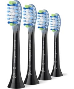 Philips Sonicare C3 Premium Plaque Defence zobu birstes uzgaļi, 4 gab, melns - HX9044/88