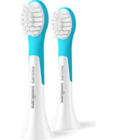 Philips Sonicare for Kids Mini zobu birstes uzgalis, 2 gab,3+, Balta/ciāna - HX6032/90