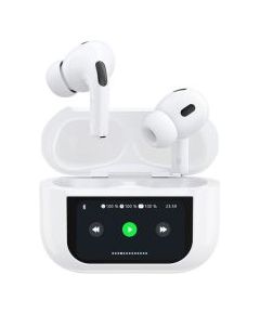 Dudao   Dudao U19 in-ear TWS wireless Bluetooth 5.3 headphones with LED display - white