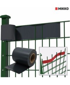 Лента для забора MIKKO Economy 4,75x3500см RAL8017, коричневый + 28 шт. держатели
