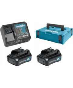 Zestaw elektronarzędzi Makita MAKITA ZESTAW ZASILAJĄCY 12V 2x1,5Ah (BL1016x2+DC10SB) MAKPAC