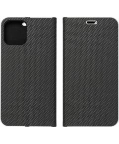 Fusion Luna Carbon Book grāmatveida maks Samsung A356 Galaxy A35 5G melns