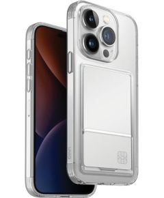 UNIQ etui Air Fender ID iPhone 15 Pro 6.1" nude transparent Cardslot