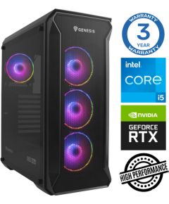 INTOP i5-12400F 32GB 250SSD M.2 NVME+2TB RTX5060Ti 16GB no-OS