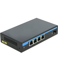 DeLOCK Giga Ethernet Switch 4P PoE + 1SFP - 87765