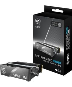 SSD MSI SPATIUM M560 2TB M.2 PCIe Gen5 NVMe 3D NAND Write speed 12700 MBytes/sec Read speed 14600 MBytes/sec TBW 1400 TB MTBF 160000 hours S78-440Q780-P83