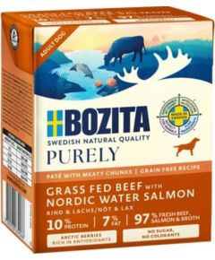 BOZITA Purely wołowina z łososiem pasztecik z kawałkami mięsa 370g