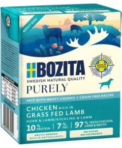 BOZITA Purely kurczak z jagnięciną pasztecik z kawałkami mięsa 370g