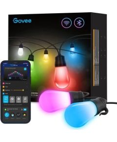 Govee H7020 RGBIC Smart Outdoor String Lights | LED | , RGBICWW, 2.4GHz Wi-Fi, Bluetooth