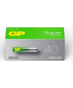 GP 1x40 GP Super Alkaline AAA Micro Baterijas PET Box 40 gb