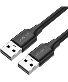 USB 2.0 M-M UGREEN kabelis US102, 0,5 m (melns)