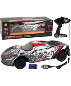 Leantoys Sports Car R/C 1:8 Gray White