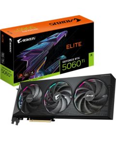 Graphics Card GIGABYTE NVIDIA GeForce RTX 5060 Ti 16 GB GDDR7 128 bit PCIE 5.0 16x GPU 2722 MHz Triple slot Fansink 1xHDMI 3xDisplayPort GV-N506TAORUSE-16GD1.0