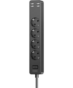 XO WL10 4USB 1.8m power strip (black)