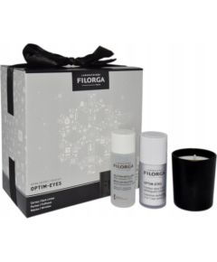 Filorga SET (OPTIM EYES 3in1 EYE CONTOUR CREAM 15ML + MICELLAR SOLUTION 50ML + SCENTED CANDLE)