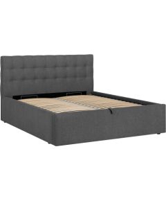 Bed LEENA 160x200cm, grey