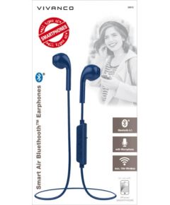 Vivanco беспроводные наушники + микрофон Smart Air 3, синий (38910)