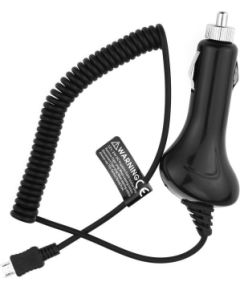 BlueStar Auto Lādētājs 12 V / 24 V / 1000 mA Micro USB Melns