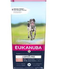 EUKANUBA Grain Free Senior large/giant breed, Ocean fish - dry dog food - 12 kg