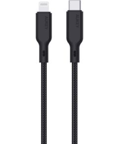 USB-C to Lightning Braided Cable 1.2m, USB2.0 by Aukey Black