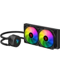 Dzesētājs SAVIO VELOX 240mm ARGB CPU liquid cooler 250W Melns