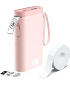 Portatīvais uzlīmju printeris UPRINT UP21 rozā, USB uzlādējams
