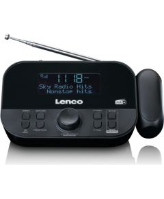 Lenco radio pulkstenis ar projekciju, melns - CR-615BK