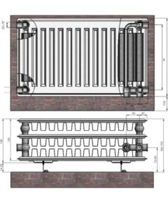 Radiators 33x300x1600 VCO Termolux