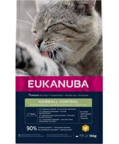 Eukanuba Eukanuba Adult Hairball Control Rich in Chicken - sucha karma dla kota - 10 kg