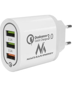 Maclean Energy MCE479W 3xUSB зарядное устройство QC 3.0