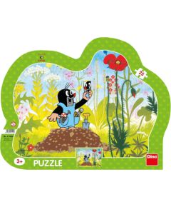 Dino Frame Puzzle 25 pc silhouette, Little Mole