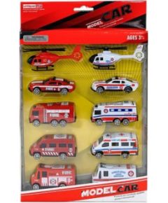 Adar Metāla auto 10 gb. Ugunsdzēsēju brigāde un ātrā palīdzība 30x19 cm 517622