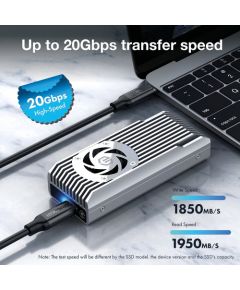 Graugear case M.2 NVMe mit Lüfter 20Gbit
