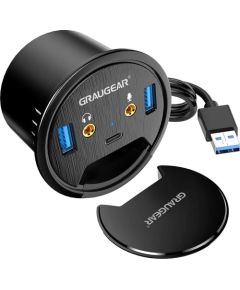 HUB USB Graugear USB 3.0 iebūvējama rozete