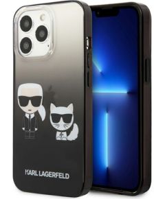 Karl Lagerfeld KLHCP13LTGKCK iPhone 13 Pro | 13 6,1" hardcase czarny|black Gradient Ikonik Karl & Choupette