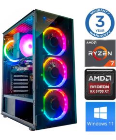 INTOP Ryzen 7 5700X 16GB 500SSD M.2 NVME RX5700 XT 8GB WIN11