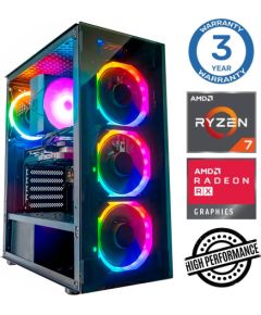 INTOP Ryzen 7 5700X 16GB 500SSD M.2 NVME+2TB RX580 8GB no-OS