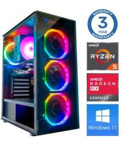 INTOP Ryzen 5 5600X 32GB 1TB SSD M.2 NVME RX580 8GB WIN11