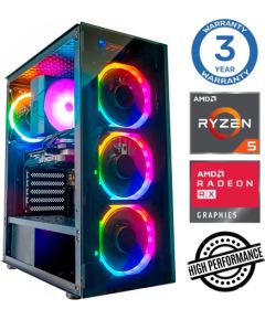 INTOP Ryzen 5 5500 64GB 500SSD M.2 NVME+2TB RX580 8GB no-OS